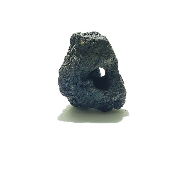 Black Carved Lava Rock - Medium